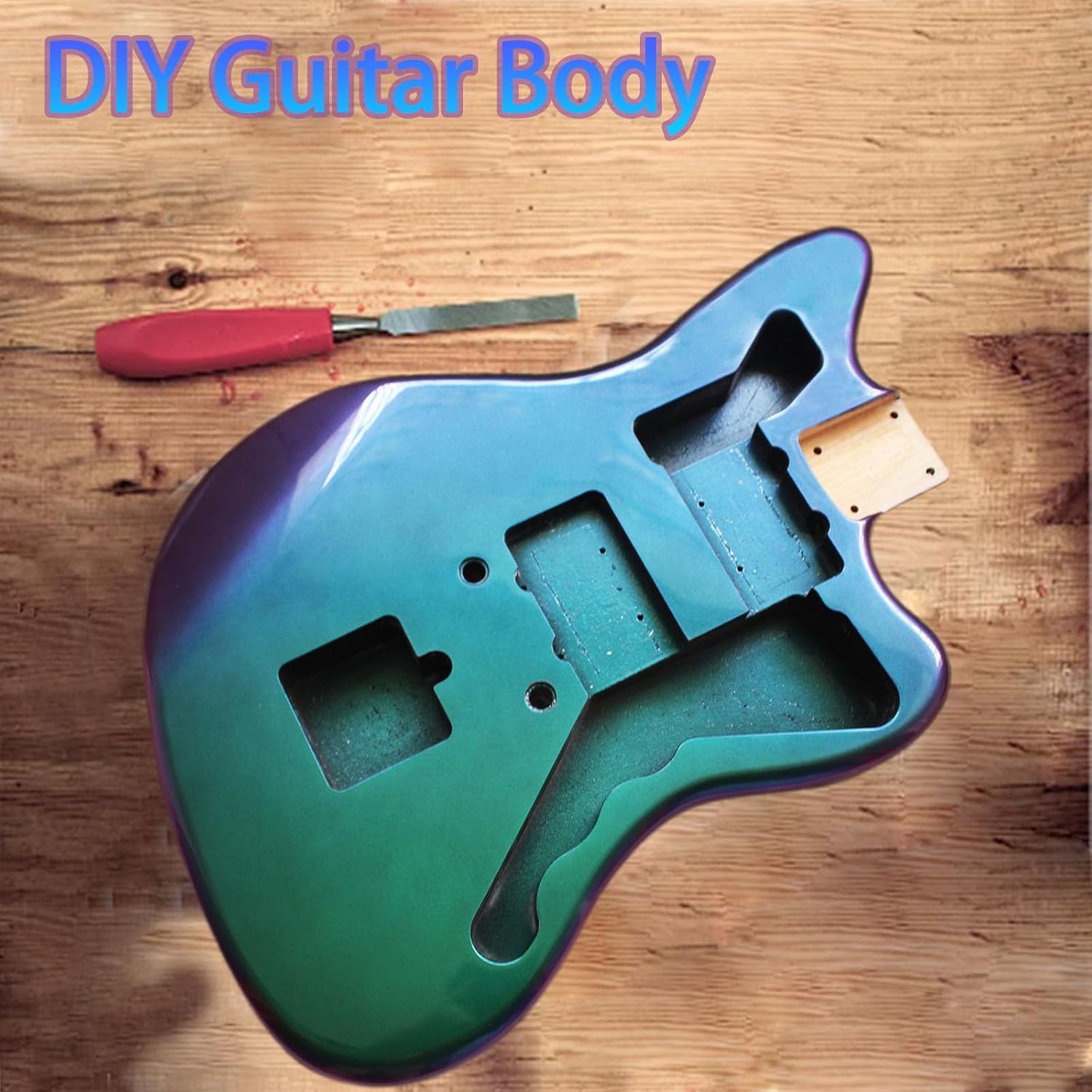 Chameleon Electric Guitar Body Alder Wood High-end Guitar DIY Body JM Style