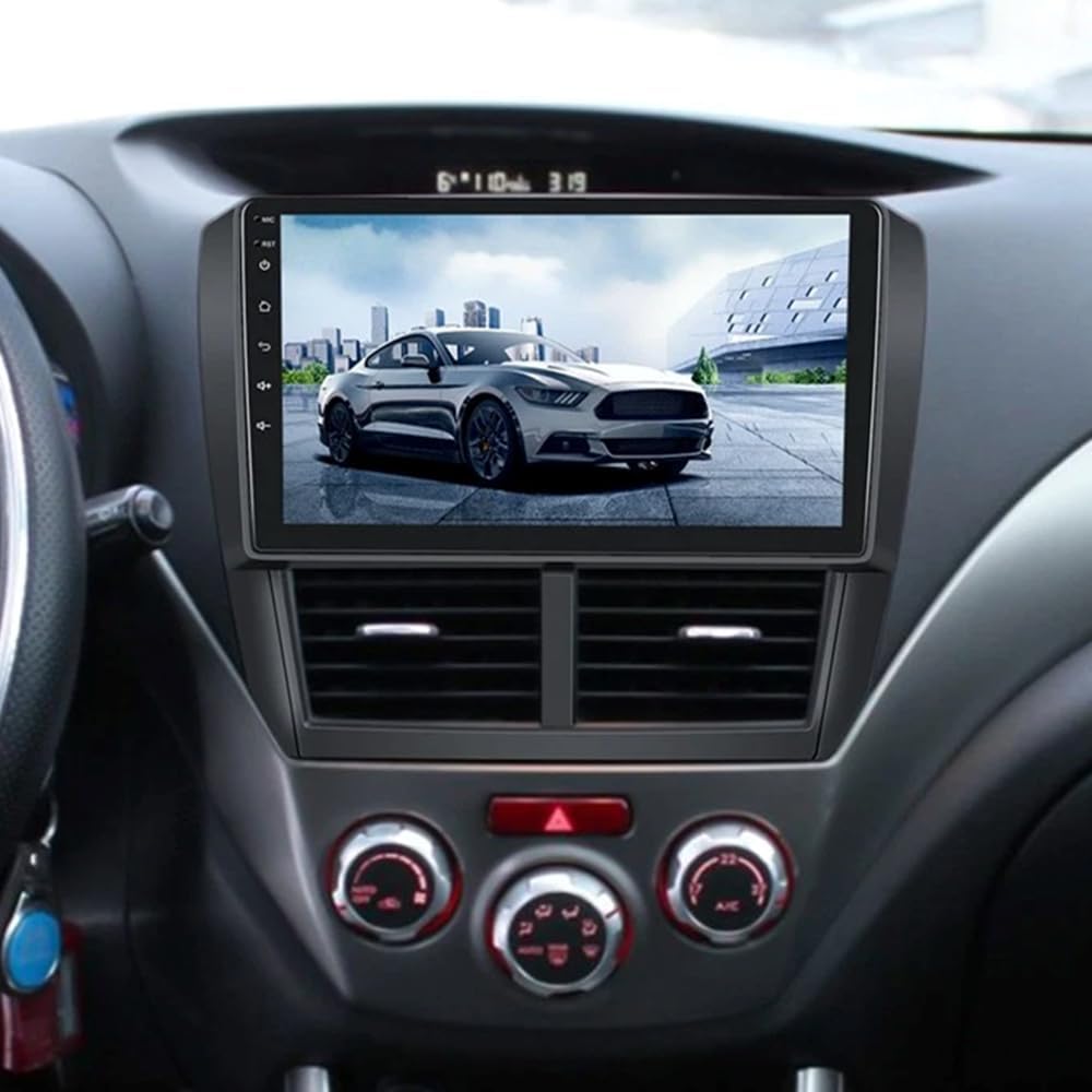 Double Din Radio for Subaru Forester 2008 Android Car Stereo with Bluetooth Wireless Carplay Android Auto, 8 Core 4+64GB 9 Inch IPS Touchscreen Car Radio GPS Navigation WiFi DSP Backup Camrea SWC FM