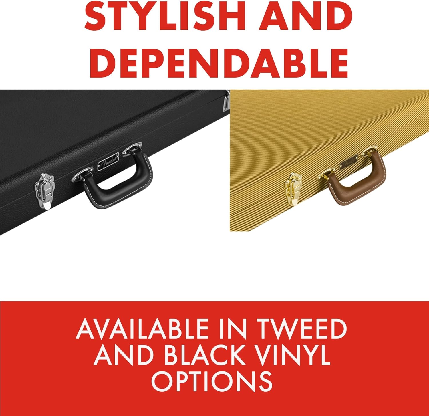 Fender Classic Series Wood Case, Precision Bass/Jazz Bass, Black