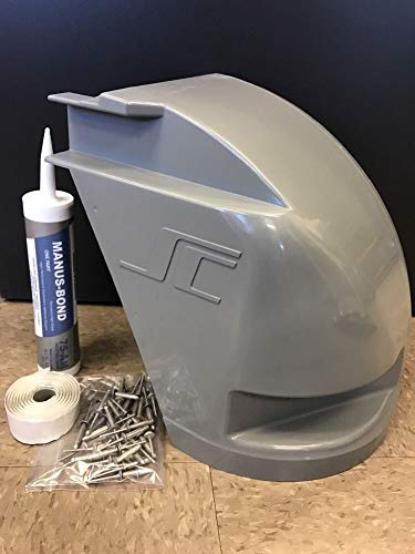 Supreme Corner Cap - Curbside - 116385 - Grey - Water Resistant - Synthetic Rubber - 1 Count