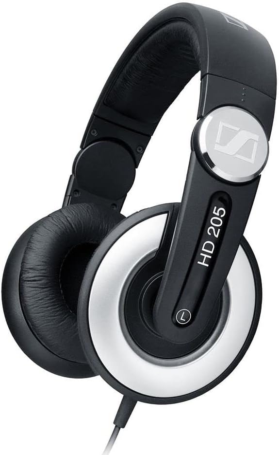 Sennheiser HD 205-II Studio Grade DJ Headphones (Black/Grey)