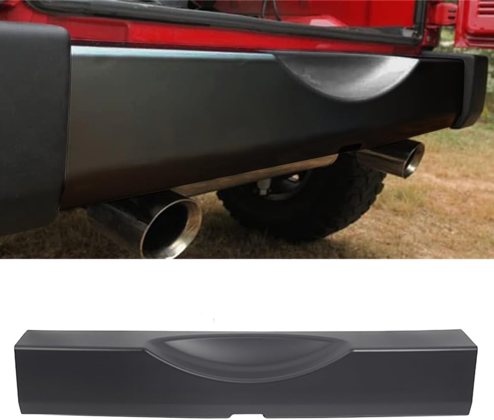 Rear Bumper Cover Protector Guard Trim Compatible with Jeep Wrangler JK US Model 2007-2017 Car Exterior Accessories (Black)