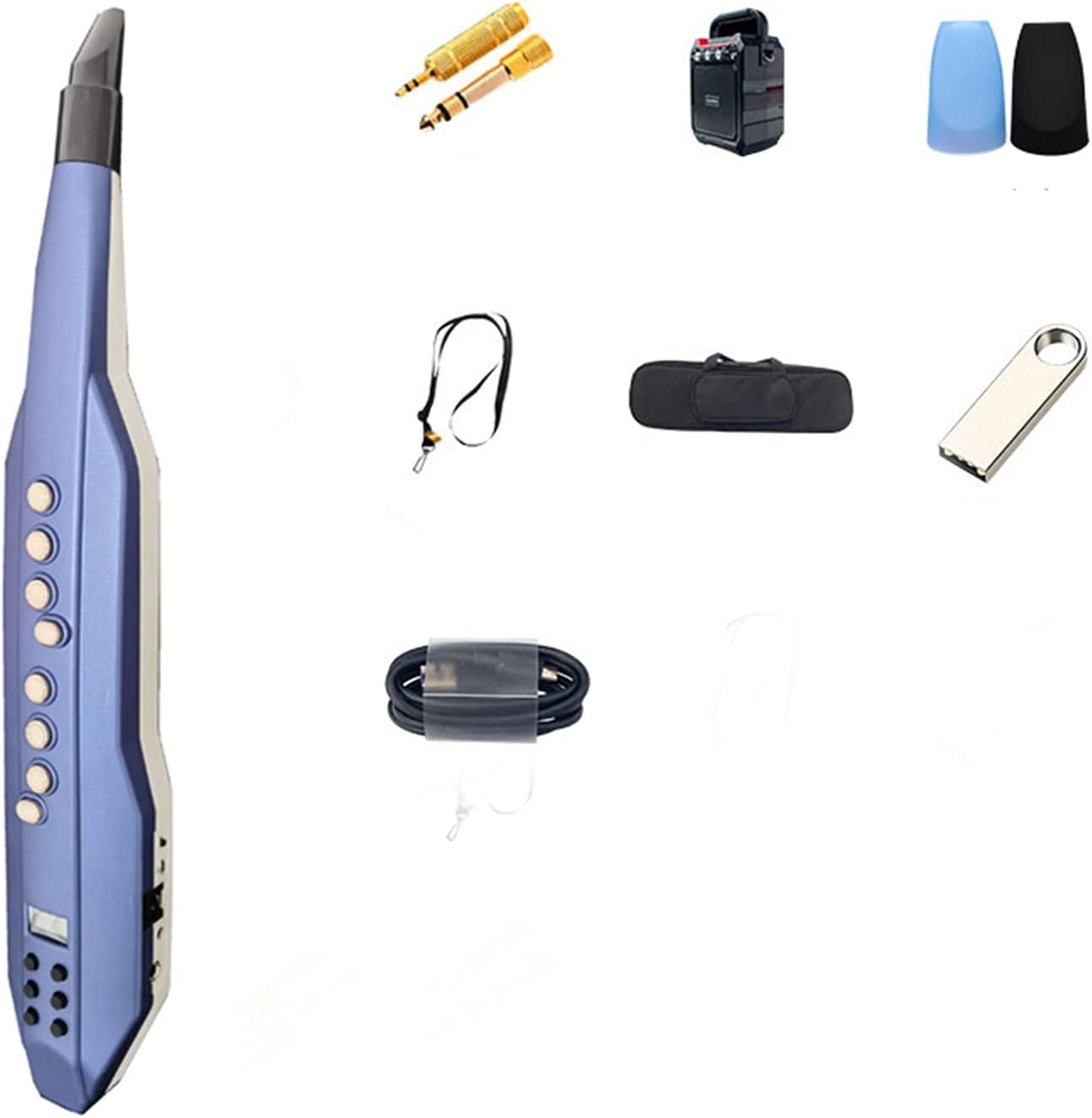 Sax Beginners Kit Electric Wind Instrument Electric Flute Electric Saxophone Electronic Digital Tube Wind Instrument (Color : 1)