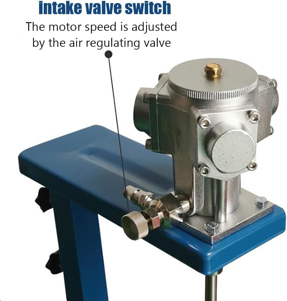 Pneumatic Mixer Automatic, 5 Gallon 20L Paint Stirring Machine, Stepless Speed Regulation, Height Adjustable, Stainless Steel Blade, Stir Well, for Paint Mixing in Paint FA(