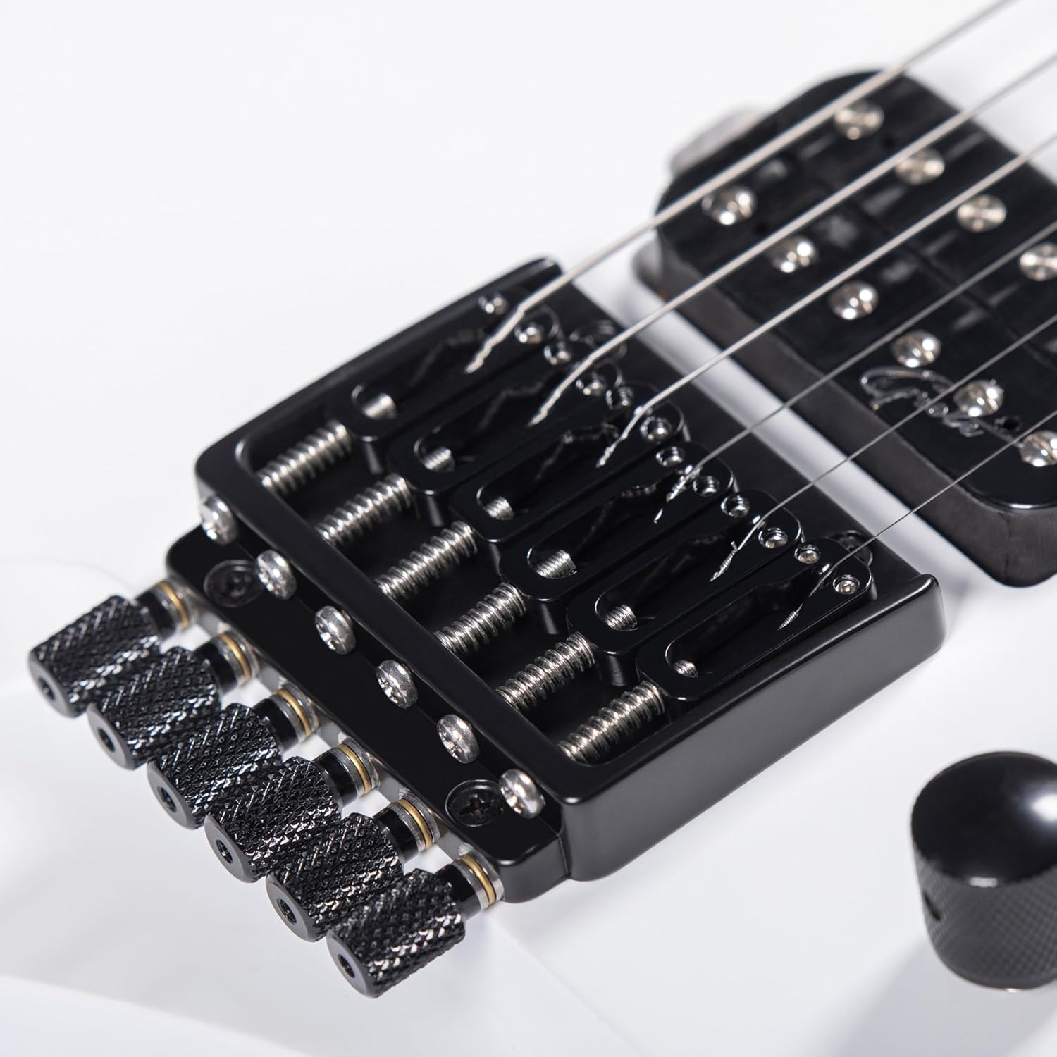 Grote Headless Electric Guitar Solid Mahogany Body Canadian Maple Neck Model GRHL-03 (White)