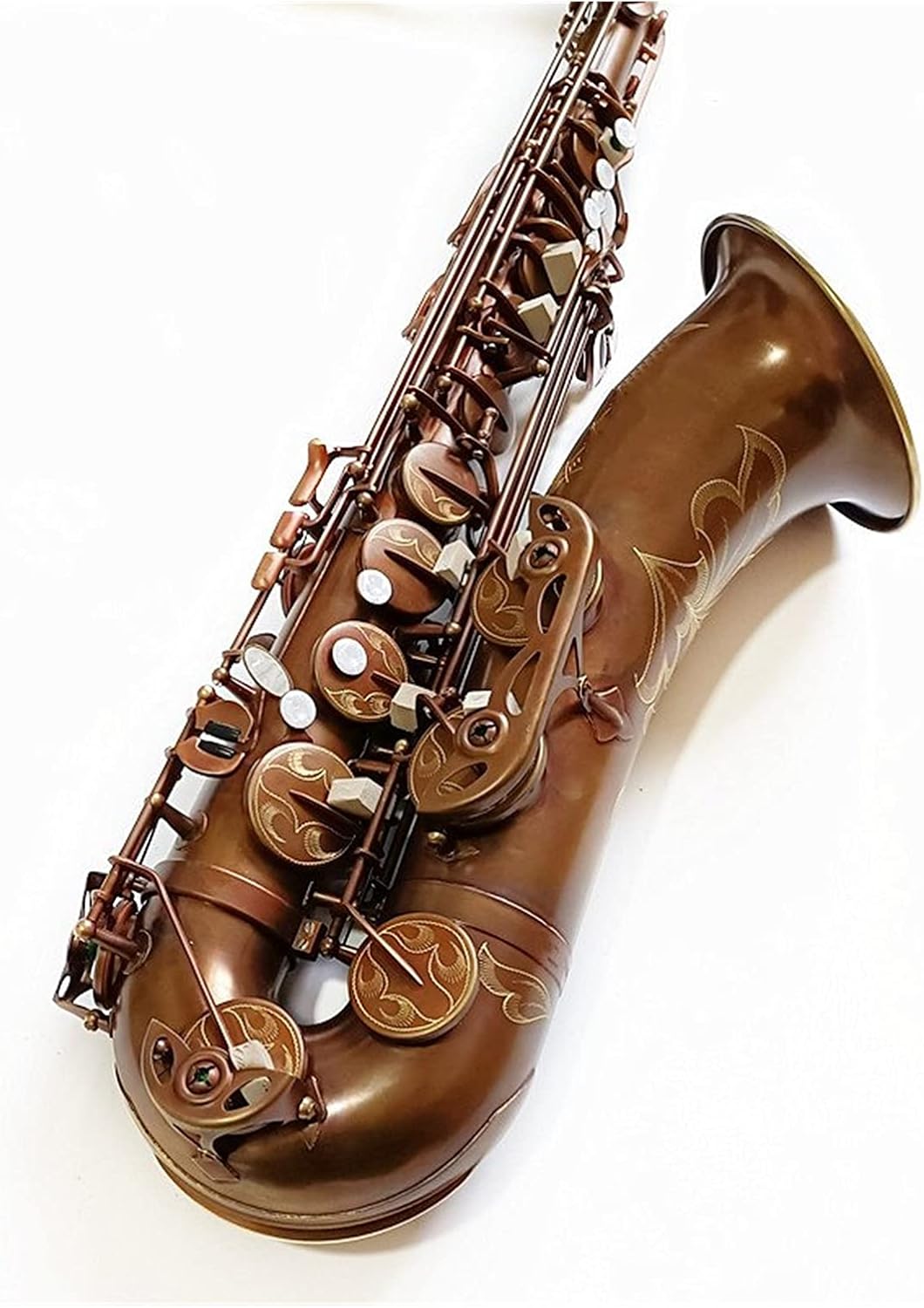 Sax Beginners Kit Tenor Saxophone Antique Copper B- Flat Tenor Sax Retro Bronze Mouthpiece Wind Instrument