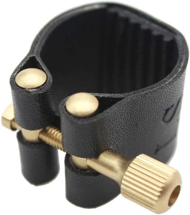 Saxophone Sax Eb Be Alto E Flat Brass and Alto Saxophone Ligature Mouthpiece and Trombone Mouthpiece