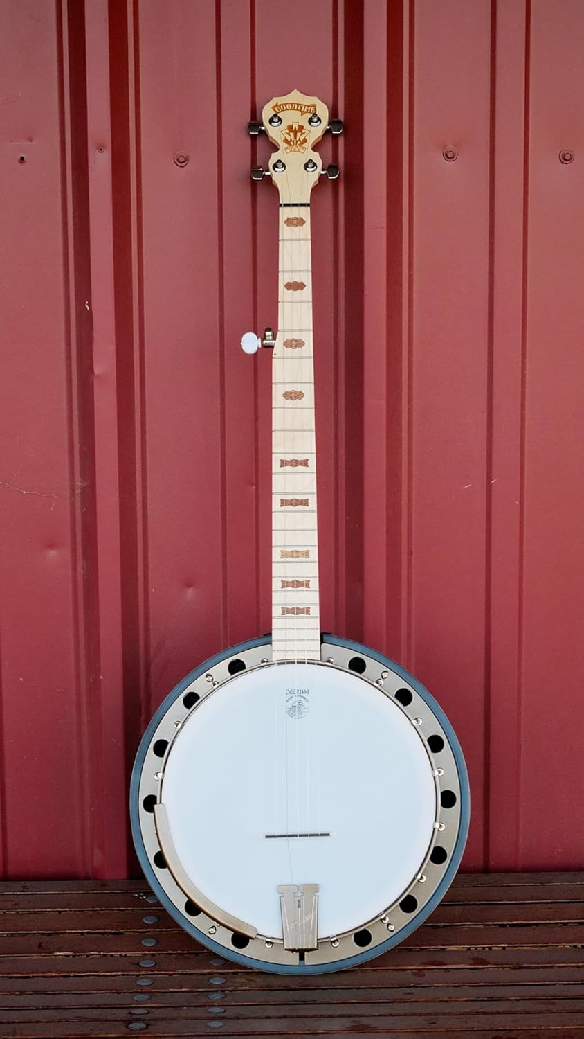 Deering Goodtime 2 5-String Maple Resonator Bluegrass Banjo 1920's Art Deco Inlay Bronze Powder Coat Hardware with Instrument Alley Hard Case Combo