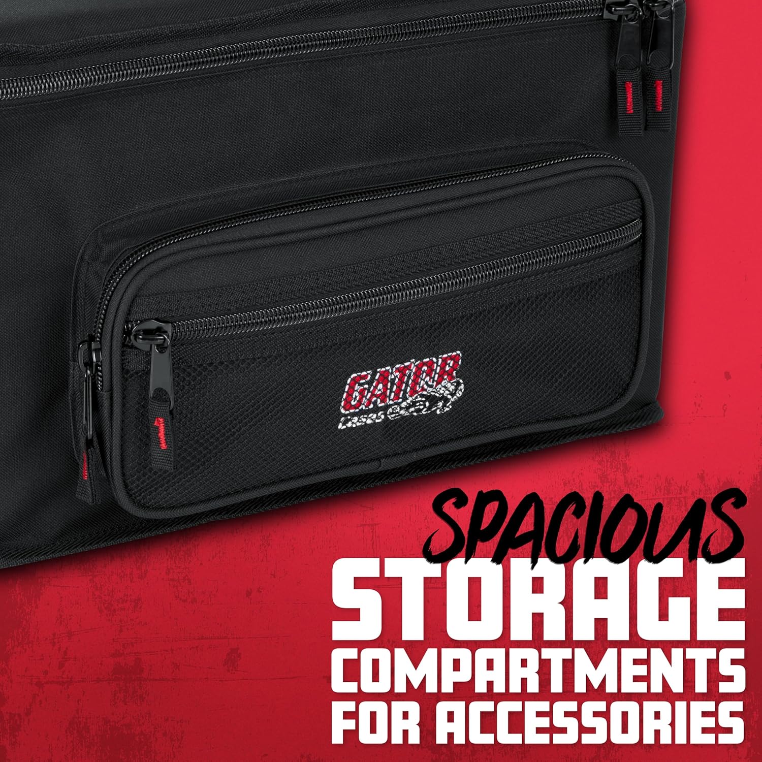 Gator Cases Padded Microphone Carry Bag, Holds (5) Wireless Microphone Systems, (GM-5W)