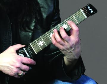 Practice Guitar Neck – Portable Silent Guitar Trainer for Fingering, Warm-Ups & Muscle Memory | Real Frets, Compact Design – Ideal for Travel, Touring & Students Model SN7-BK-CH - BLACK