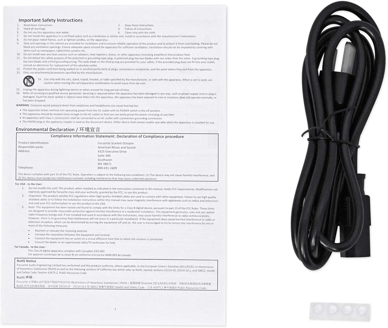 Audiosavings Bundle:(1) Focusrite Scarlett OctoPre 8-Channel Microphone Mic Preamp Bundle with (1) Rockville RMIC-SR Handheld DJ Vocal Recording Wired Microphone+Cables+Mic Case (2 Items)