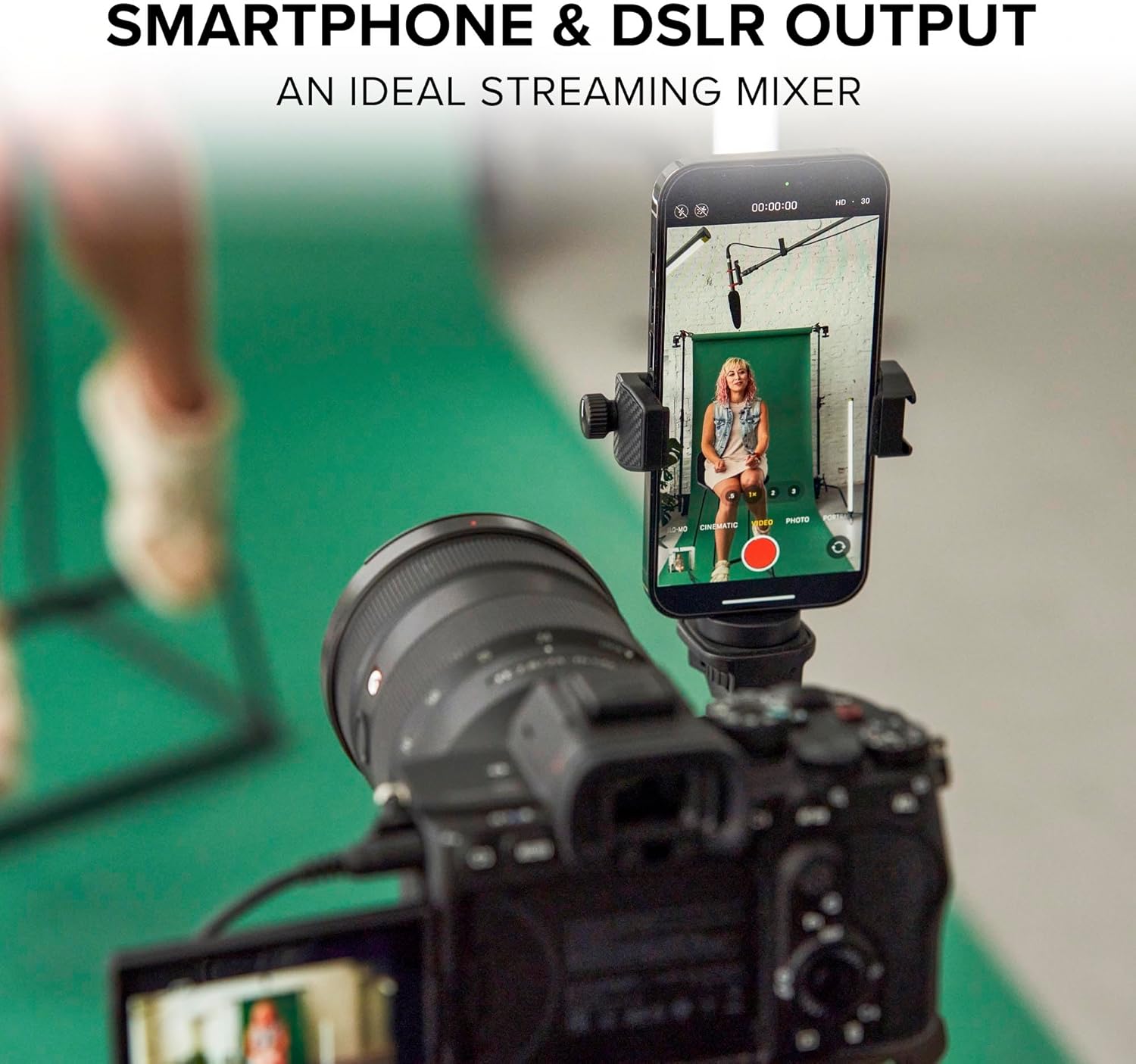 Mackie MobileMix 8-Channel USB-Powerable Mixer for Streaming and Recording with Smartphones and DSLR Cameras, Live Streaming with Instruments, Microphones, Bluetooth