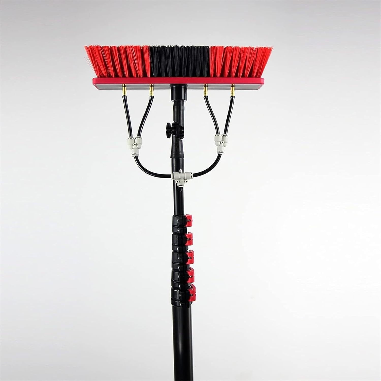 30ft Telescopic Window Cleaning Pole & Solar Panel Brush Portable Water Fed Cleaning Kit for Efficient Home & Outdoor Window Washing