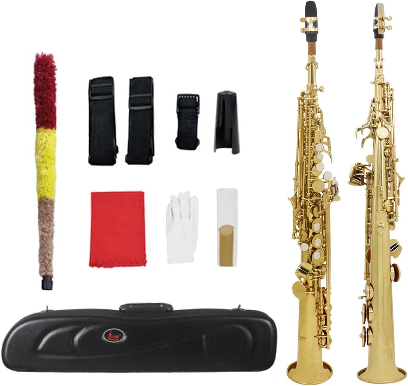 Professional Saxophone Soprano Saxophone Straight Pipe B Flat Major Professional Woodwind Instrument