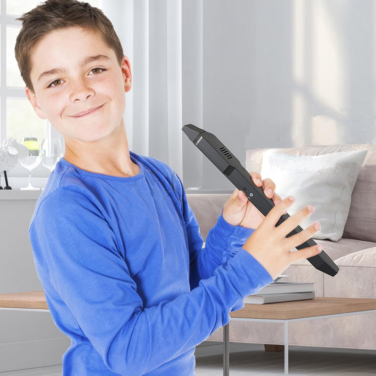 10 Tones Digital Saxophone,Portable MIDI Connection Electronic Wind Instrument with USB Charging Cable