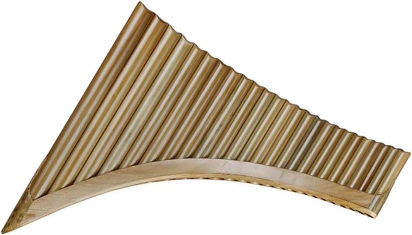 25 Pipe C Key Pan Flute G Key 25 Pipe Pan Flute Traditional Woodwind Instrument Bamboo(LEFT SMALL G)