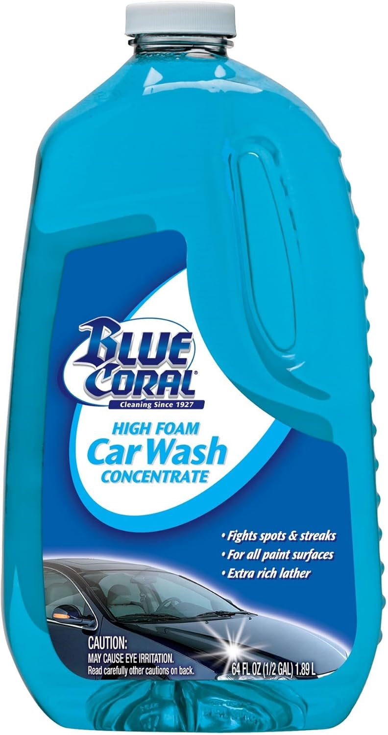 Blue Coral Concentrated Foam Car Wash Detergent 64 oz.