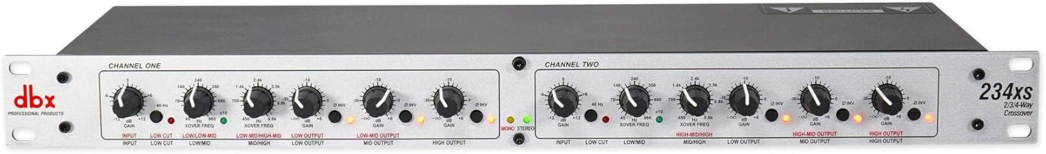 dbx 234xs Stereo 2-Way, Mono 4-Way Crossover with XLR Connectors