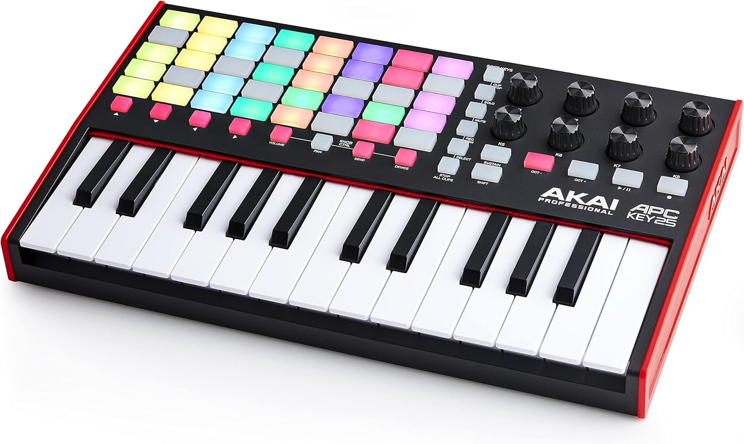 AKAI Professional APC Key 25 MK2 25-Key MIDI Controller with LPD8 8-Pad MIDI Controller, Ableton Live Lite, Hybrid 3 Synth