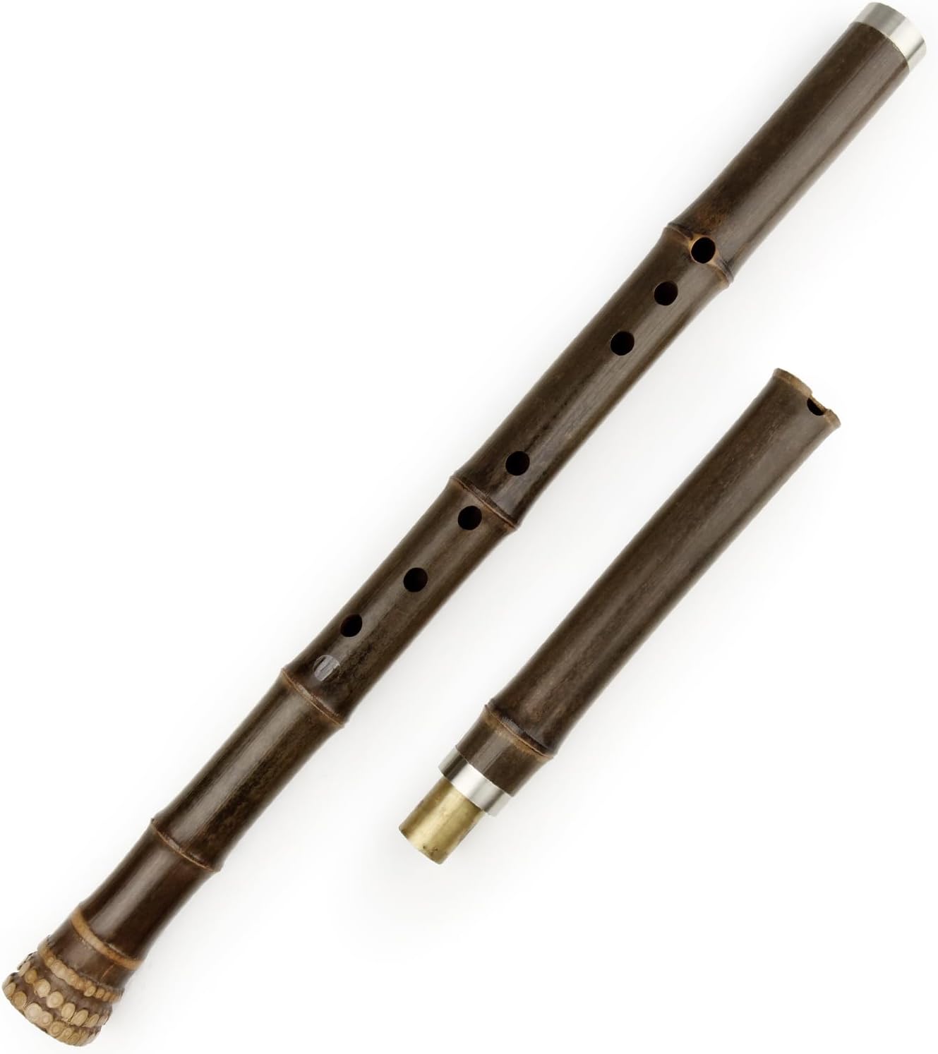Key G Brown Vertical Bamboo Flute Traditional Chinese Musical Instrument XIAO
