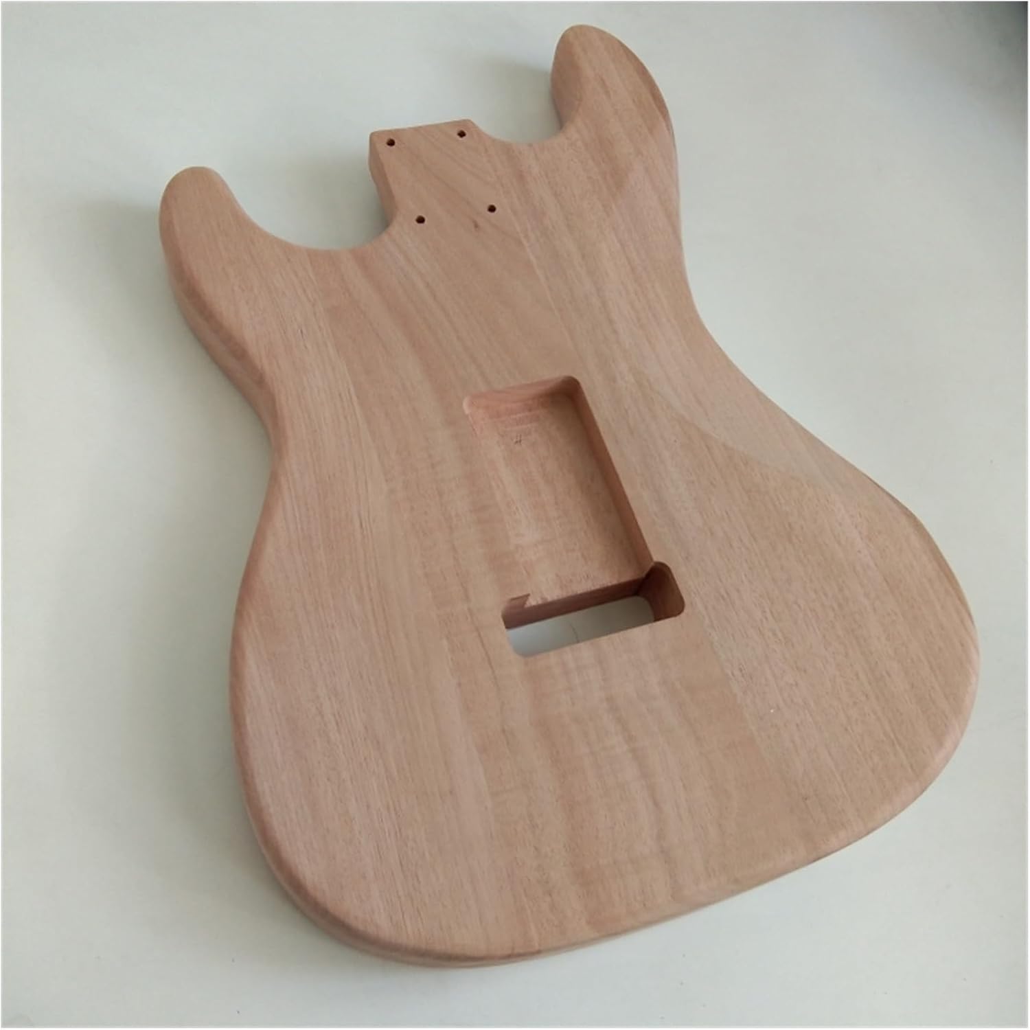 Guitar Body Guitar Replacement Parts 3-4-piece For ST Electric Guitar Body Mahogany Body With Grain Veneer No Paint