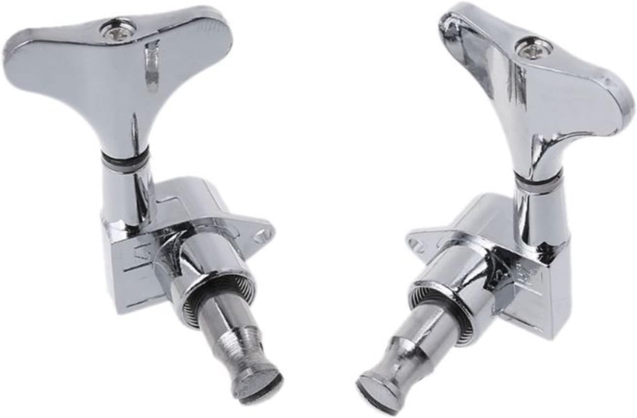 Guitar String Tuning Peg 4 String Bass Chrome Guitar Tuners Tuning Pegs Machine Heads 2R 2L