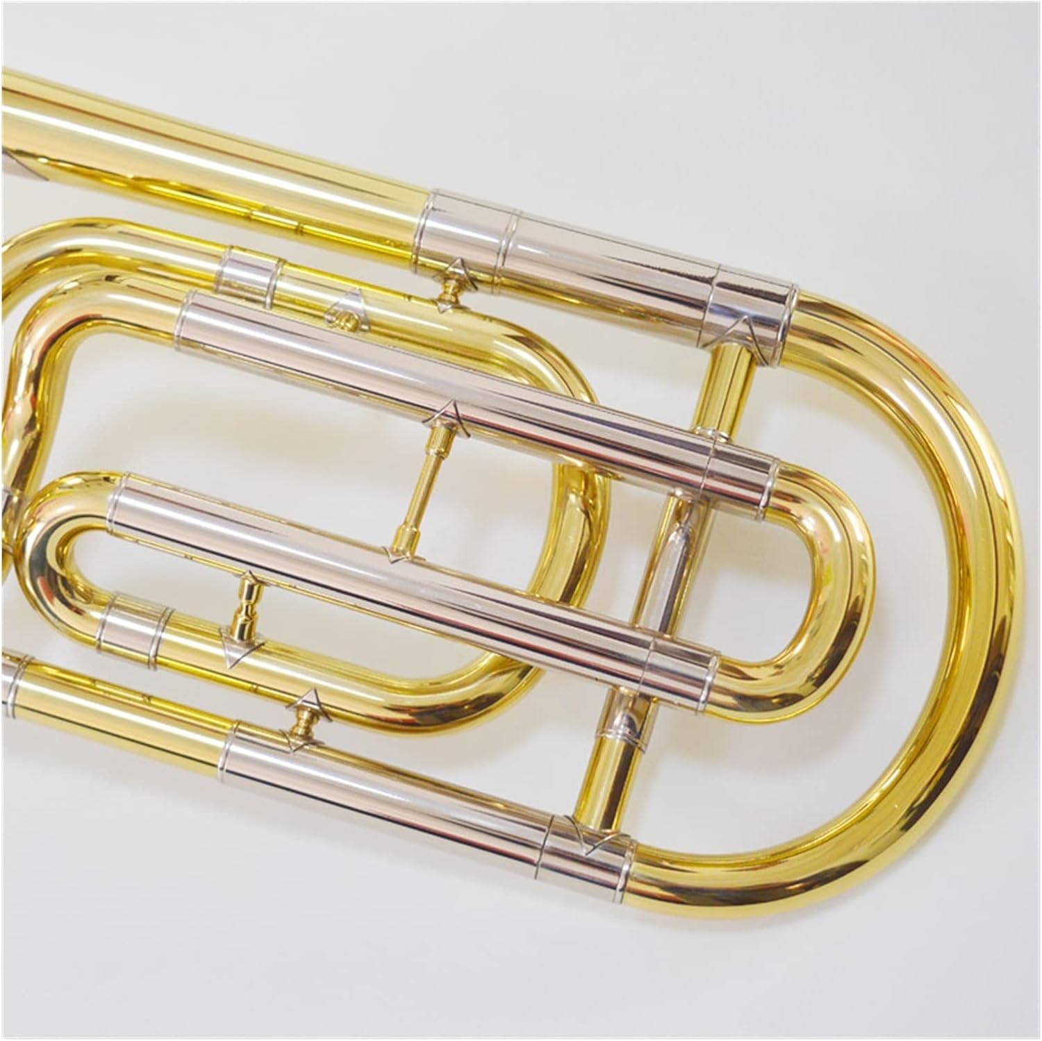 FLFL Student Trombone B-Flat-Turn F-Tenor Trombone Musical Instrument is Suitable for Beginners in Grade Examination and Performance