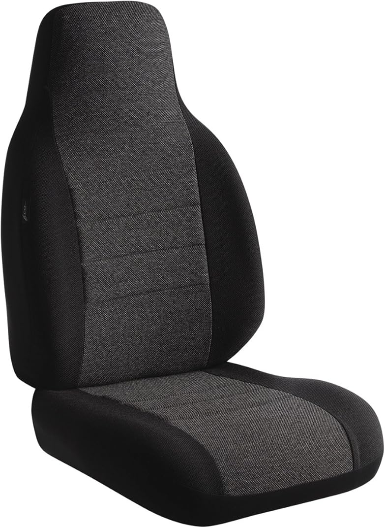 Fia OE38-37 Charc, Custom Fit Front Seat Cover, Split Seat 40/20/40 - Tweed (Charcoal)