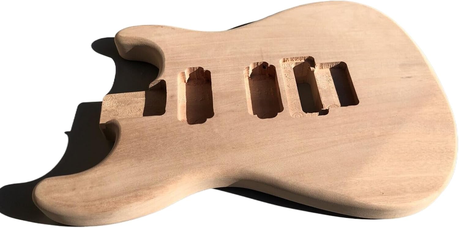 unfinished guitar body floyd rose DIY replacement for guitar project Build your own HH Style Bolt on heel
