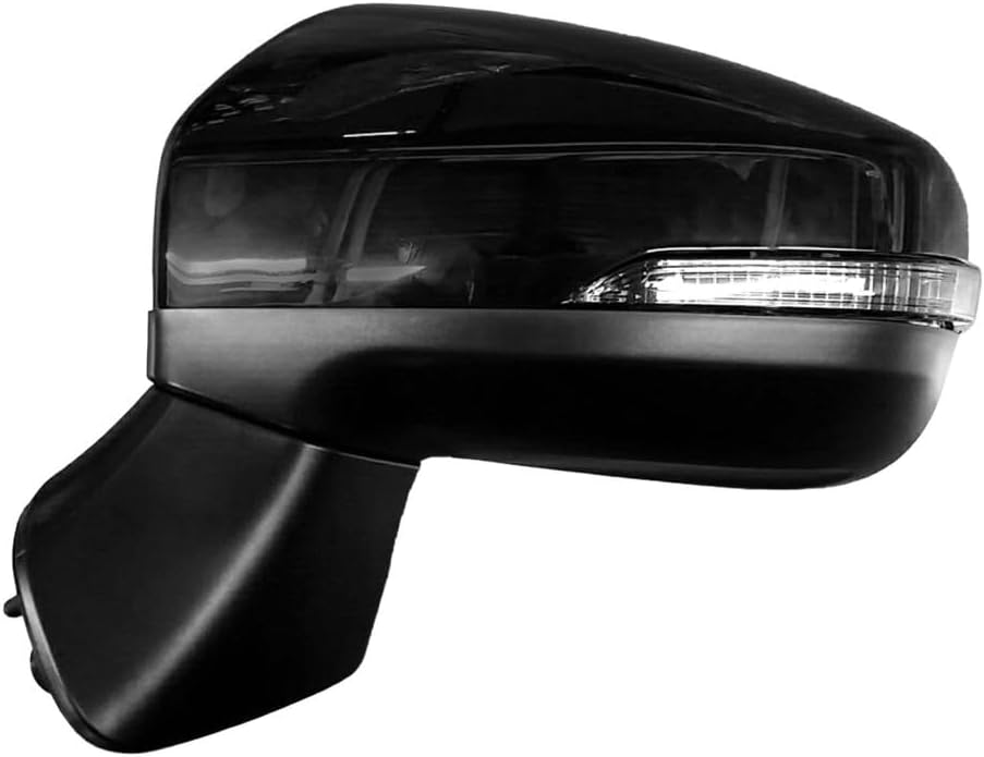 For Subaru Legacy/Outback 2018 2019 Door Mirror Driver Side | Power Glass | With Heated/Signal Light | Black Cap | Replacement For SU1320148 | 191275665756, 84401FL010
