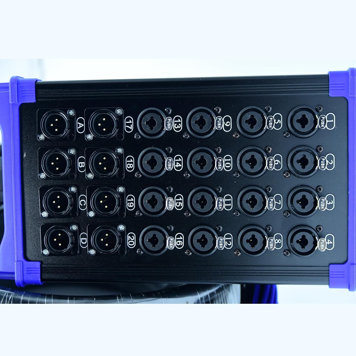 Arklove 16 Send Female 8 Return Male 24-Channel Low Profil XLR 1/4
