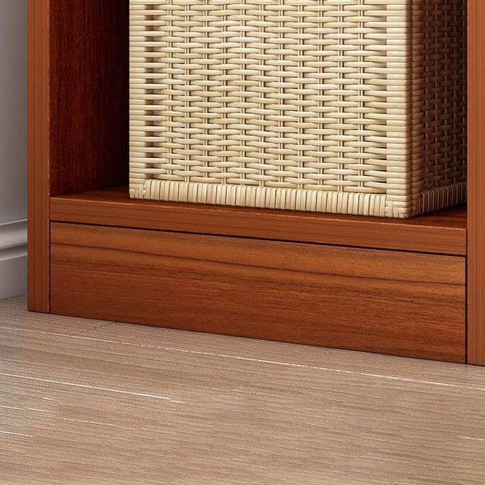 KWOKING Modern Closed Back Bookshelf Engineered Wood Bookcase for Home Small Corner Bookshelf Shelf Corner Locker Floor Bookcase Narrow Gap Space-saving Storage Cabinet White 11.8