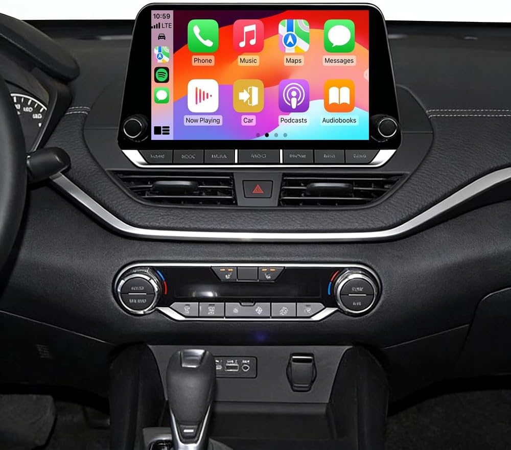 10 inch Android 13 Car Stereo for Nissan Altima 2018 2019 2020 2021, 2+32G Touch Screen Radio for Nissan Altima Android Radio Bluetooth with Wireless Carplay GPS Navi FM AHD Backup Camera SWC