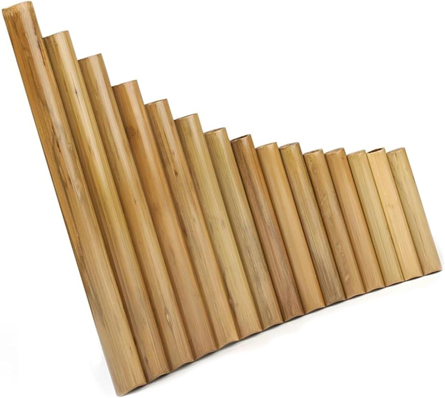pan flute for beginners 15 Pipes Pan Flute Original Colour G Key Folk Handmade Woodwind Musical Instruments Flute De Pan Pan Pipes (Color : Right)