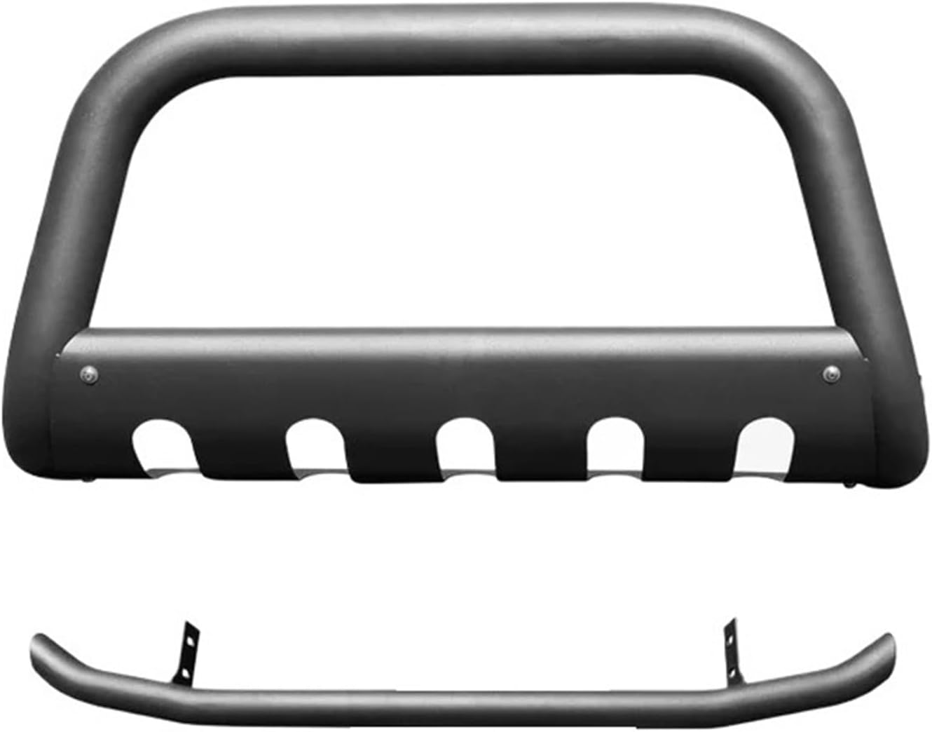 Matte Steel Car Front +Rear Bumper Diffuser Protector, Compatible For Toyota Highlander 2022 2023+(Front and Rear)