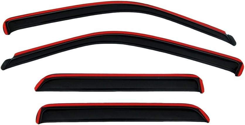 Auto Ventshade [AVS] In-Channel Rain Guards for 2005 - 2009 Kia Sportage | Window Vent Visors, 4 pcs. - Smoke | 194211