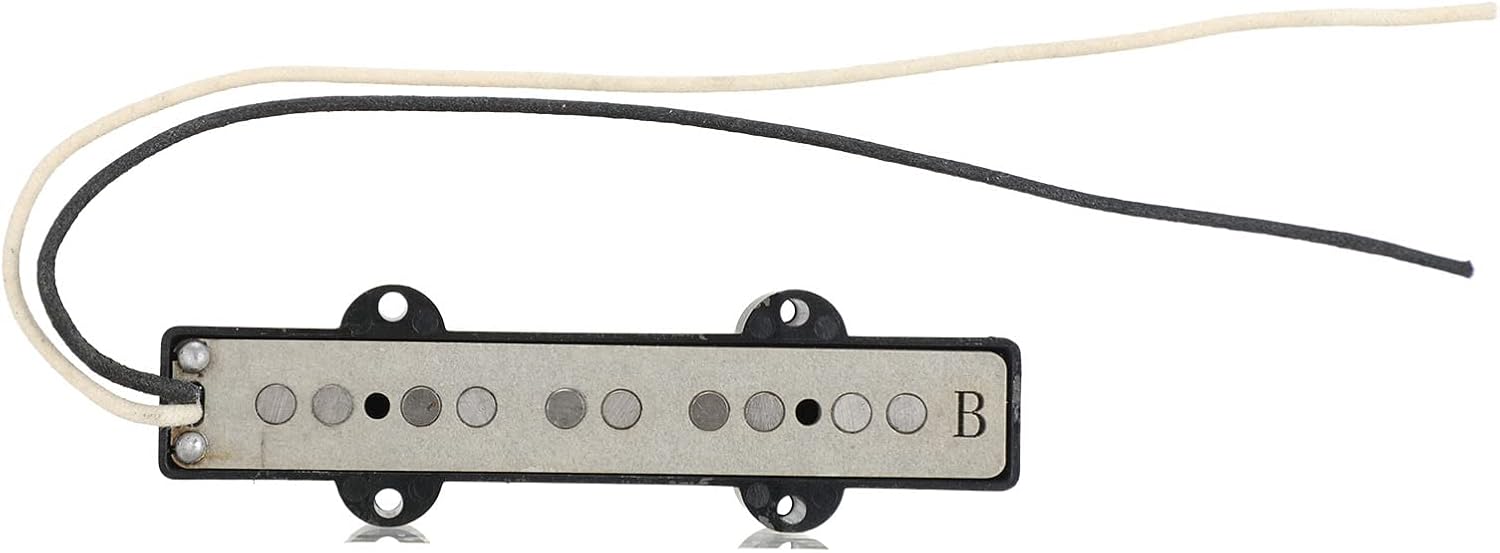 Guitar Bass Pickup Set for 5 String Jazz Bass - Metal & Plastic Wired Bass Control Board Kit - Noise Free, Easy Installation, Durable Upgrade Replacement for Musicians