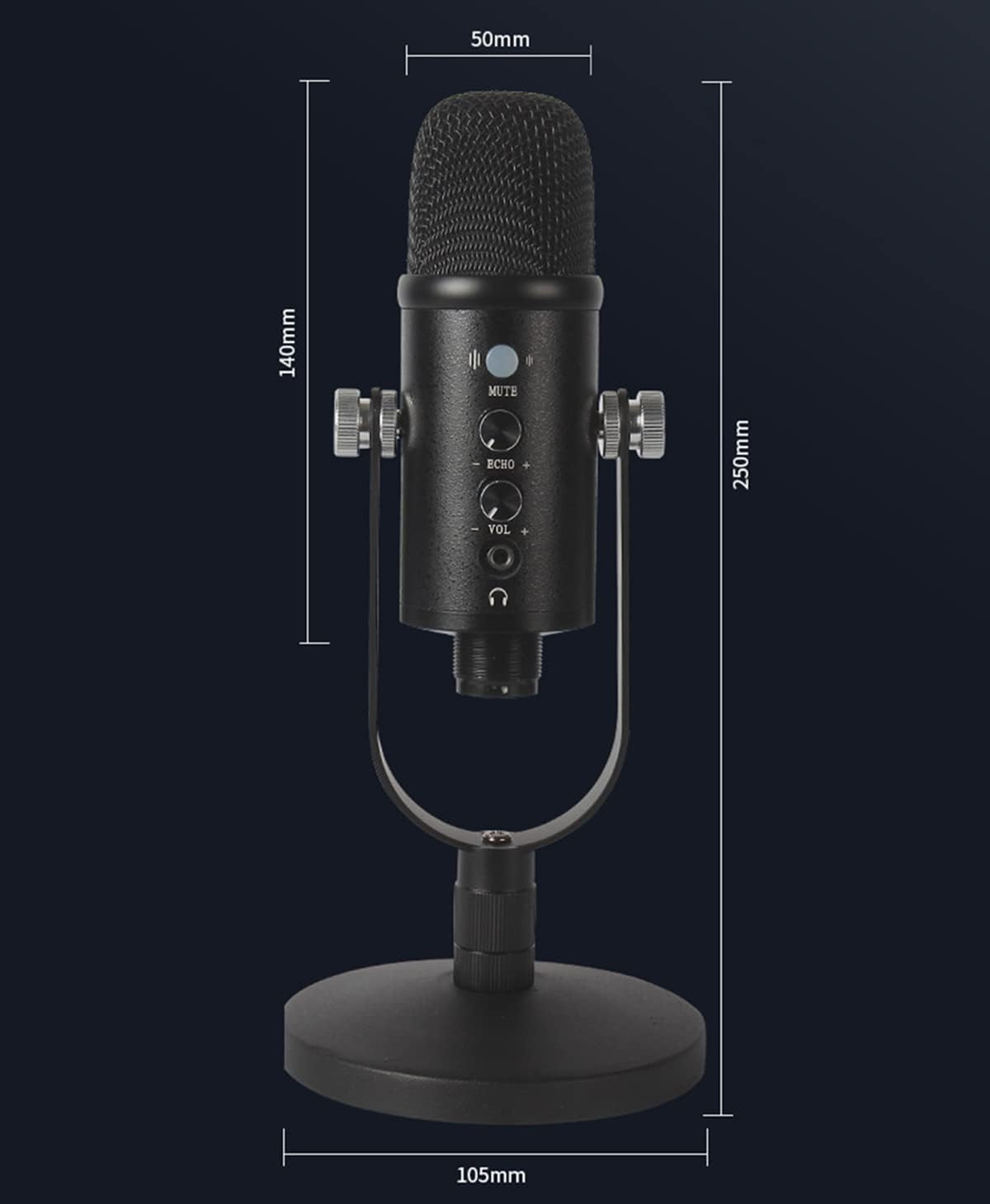 Maizoon USB Condenser Microphone for Computer Gaming Streaming Video Podcasting Recording Noise Reduction Live Broadcast Equipment Set NG01