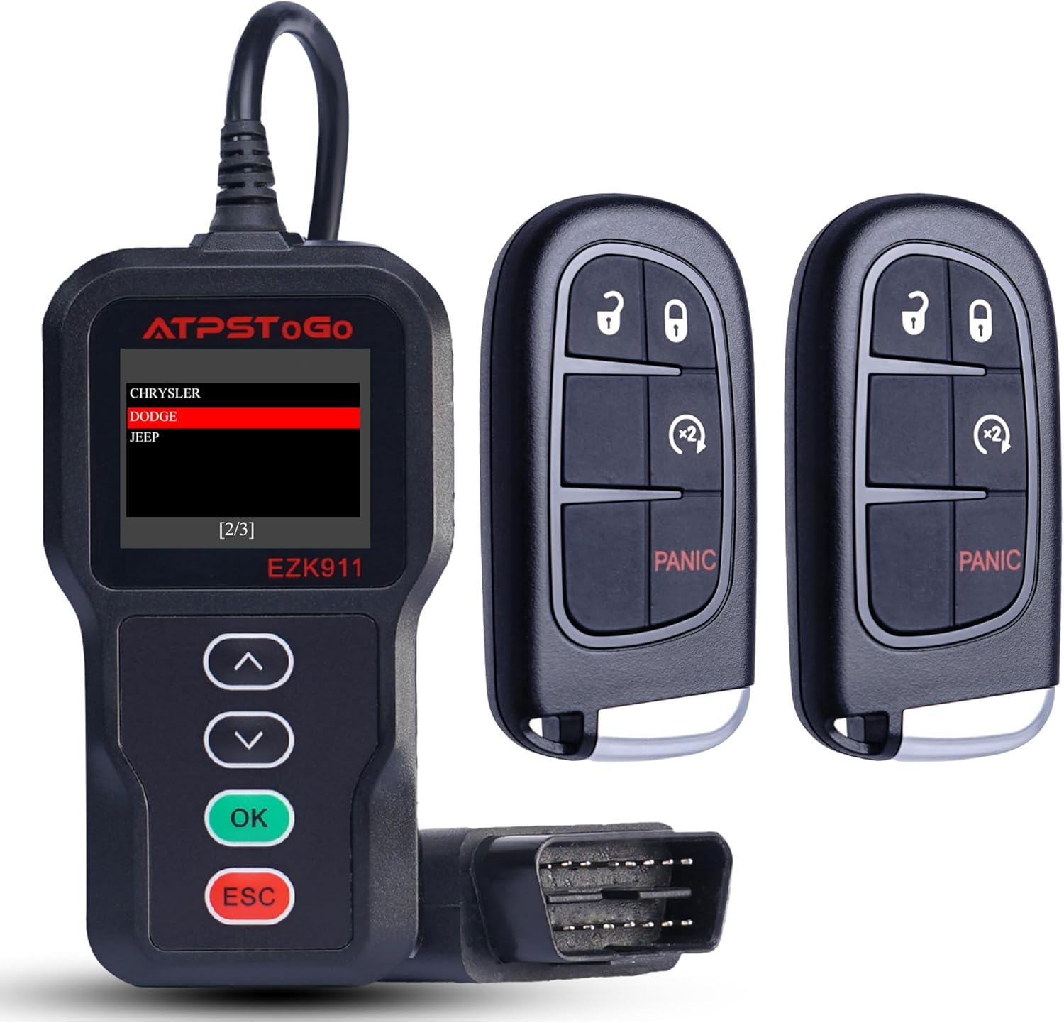 DIY Smart Key Fob Replacement Fits for Dodge Ram 2013 2014 2015 2016 2017 Keyless Entry Remote Control Replaces FCC ID: GQ4-54T CHIP: 46 Frequency: 434MHz 4 Button