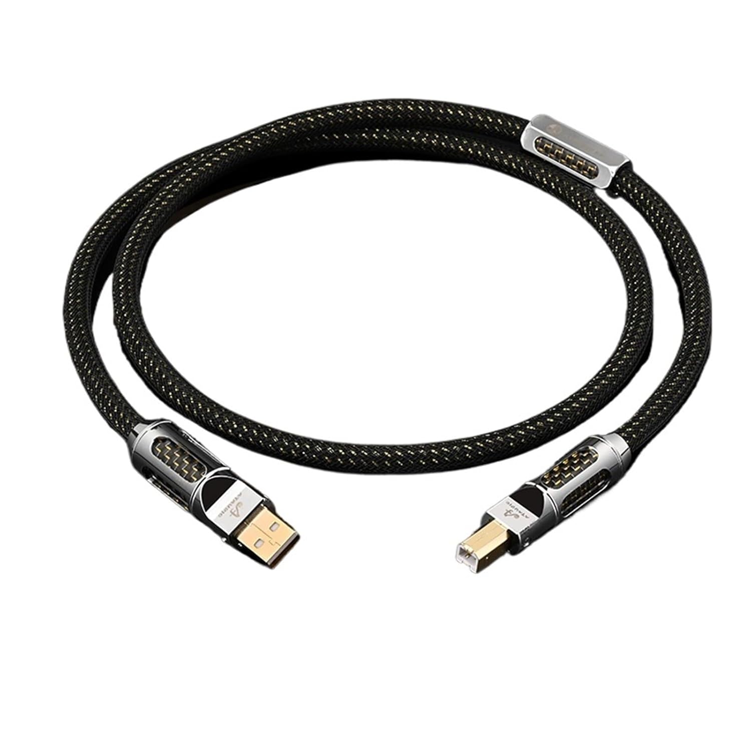 USB Audio Cable DAC Type A-B A-C C-B C-C OCC Gold Plating USB Cable for Phone DAC(USB A to C,0.75m)