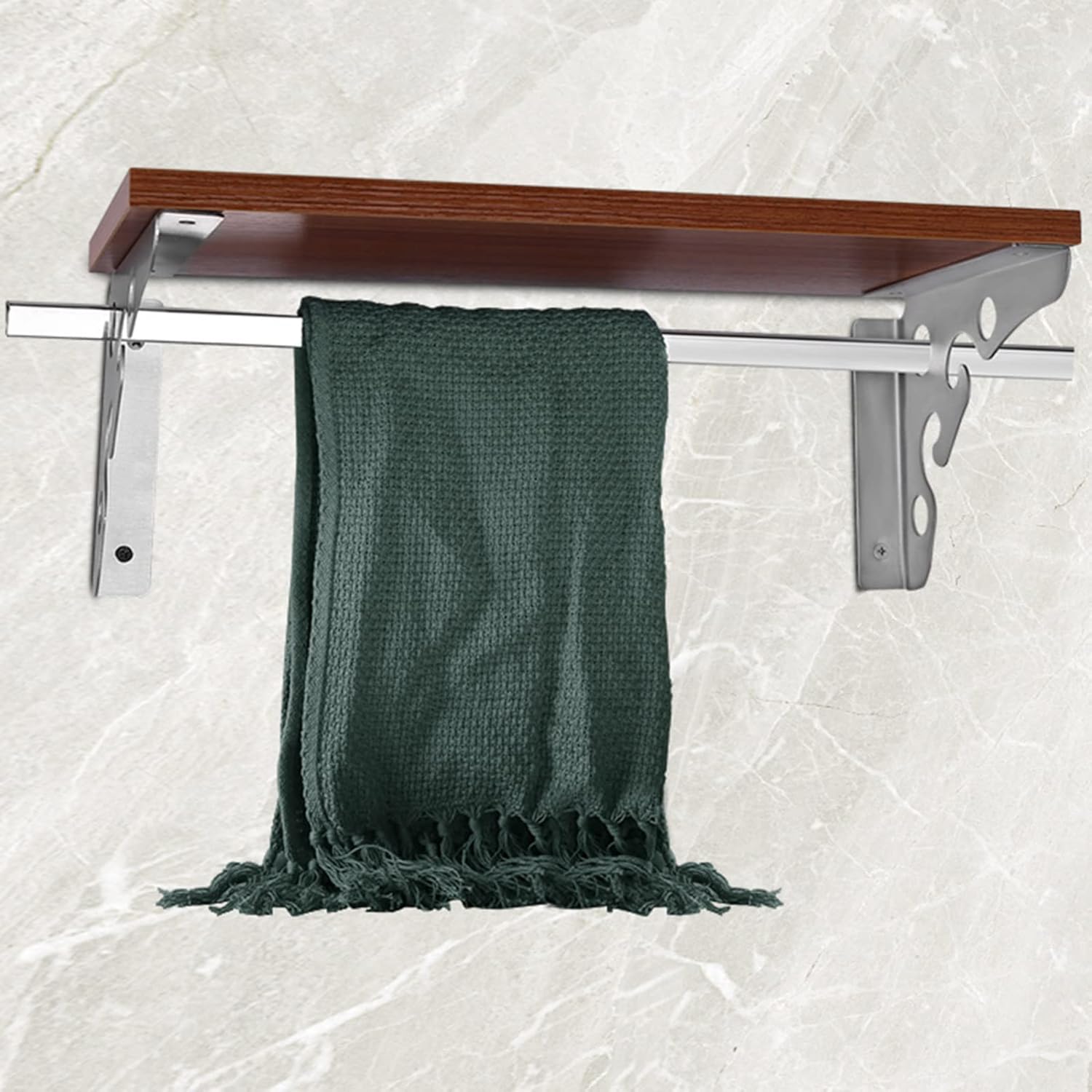 Heavy Duty Triangle Shelf Bracket-Metal Shelving Support,Multi-Function Wall Mount Corner Brace for Flower Shelves Bookshelves,Save Space,Complete accessoires,Silver-300mm/12inch (