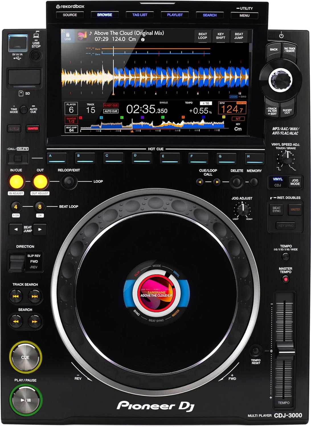 Pioneer Professional DJ Multi Player (Black) w/, Stand Alone in Black (CDJ-3000)