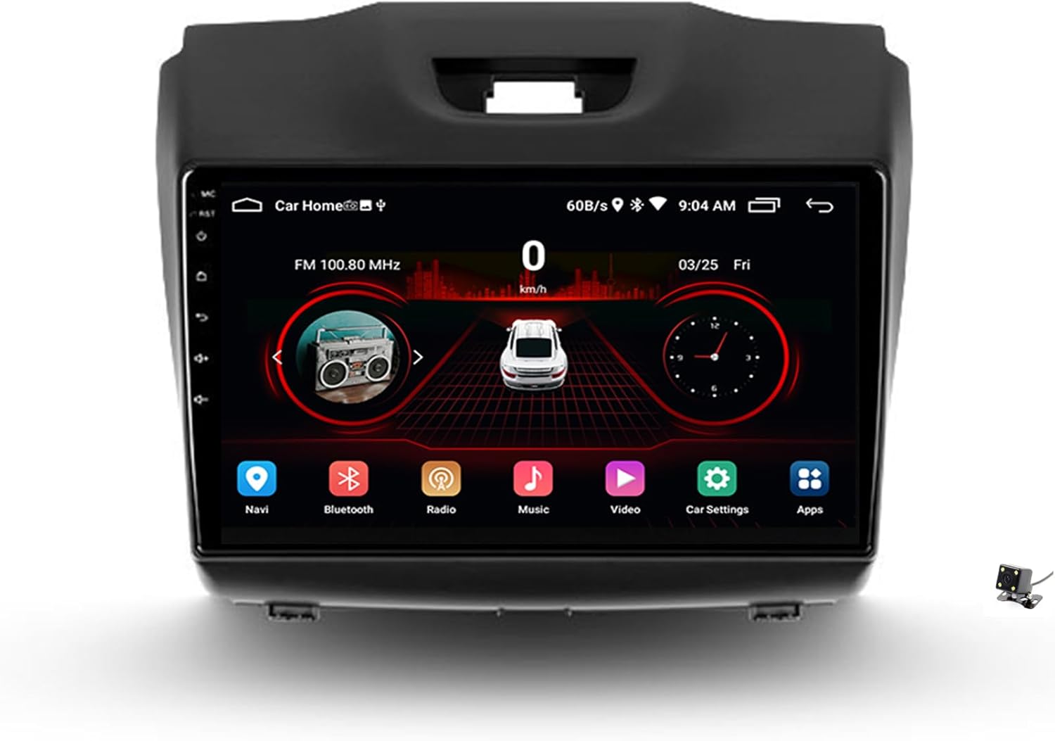 Android 12 Wireless Car-Play & Android Auto Car Stereo, Car Stereo Compatible with Isuzu D-MAX 2 2012-2018, 9