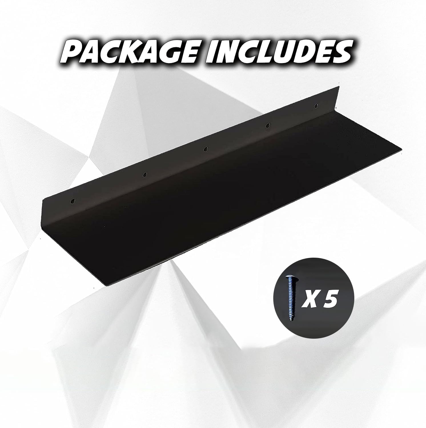 SIMOND STORE Black Metal Shelf - Wall Mount Shelf - Steel Industrial Heavy Duty Renter Friendly Shelves, Black Floating Shelves (36