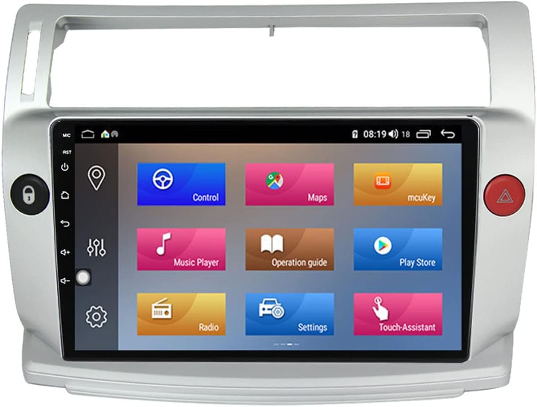 Double Din Car Stereo, 9 Inch Touch Screen Car Radio with Bluetooth and Backup Camera, AM/FM Audio Receiver Multimedia Video Player for Citroen C4 C-Triomphe C-Quatre 2004-2014