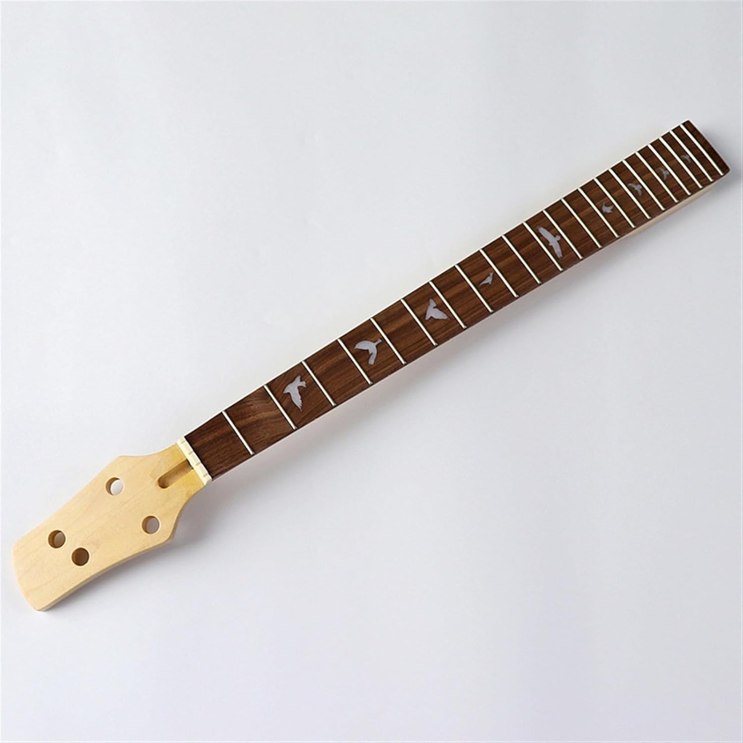 Replacement Guitar Neck 4-String 22-Fret Electric Bass Guitar Neck Matte Maple Right-Handed Ukulele Handle Modified DIY Guitar Instrument