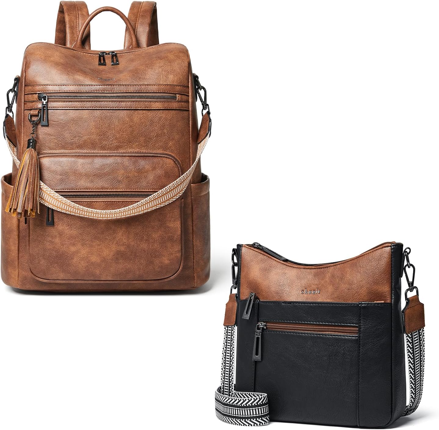 Shrrie Women's Travel Backpack & Crossbody Bag - Stylish and Functional Accessories for Everyday Adventures