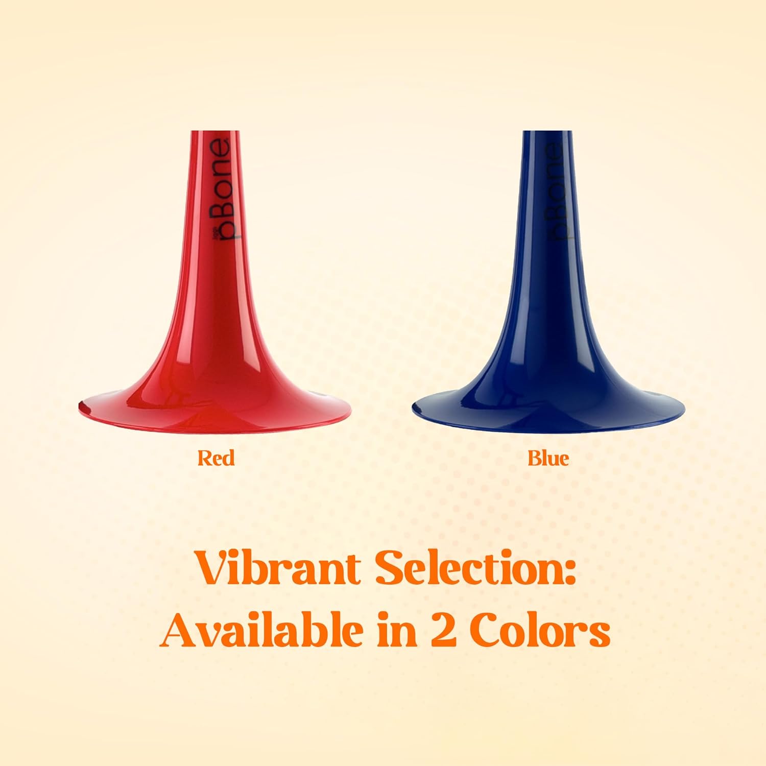 pBone Plastic Kids pBone Mini Trombone - Mouthpiece and Carrying Bag- Lightweight Versatile, Comfortable Ergonomic Grip- Eb Authentic Sound for Student & Beginner- Durable ABS Construction- Blue