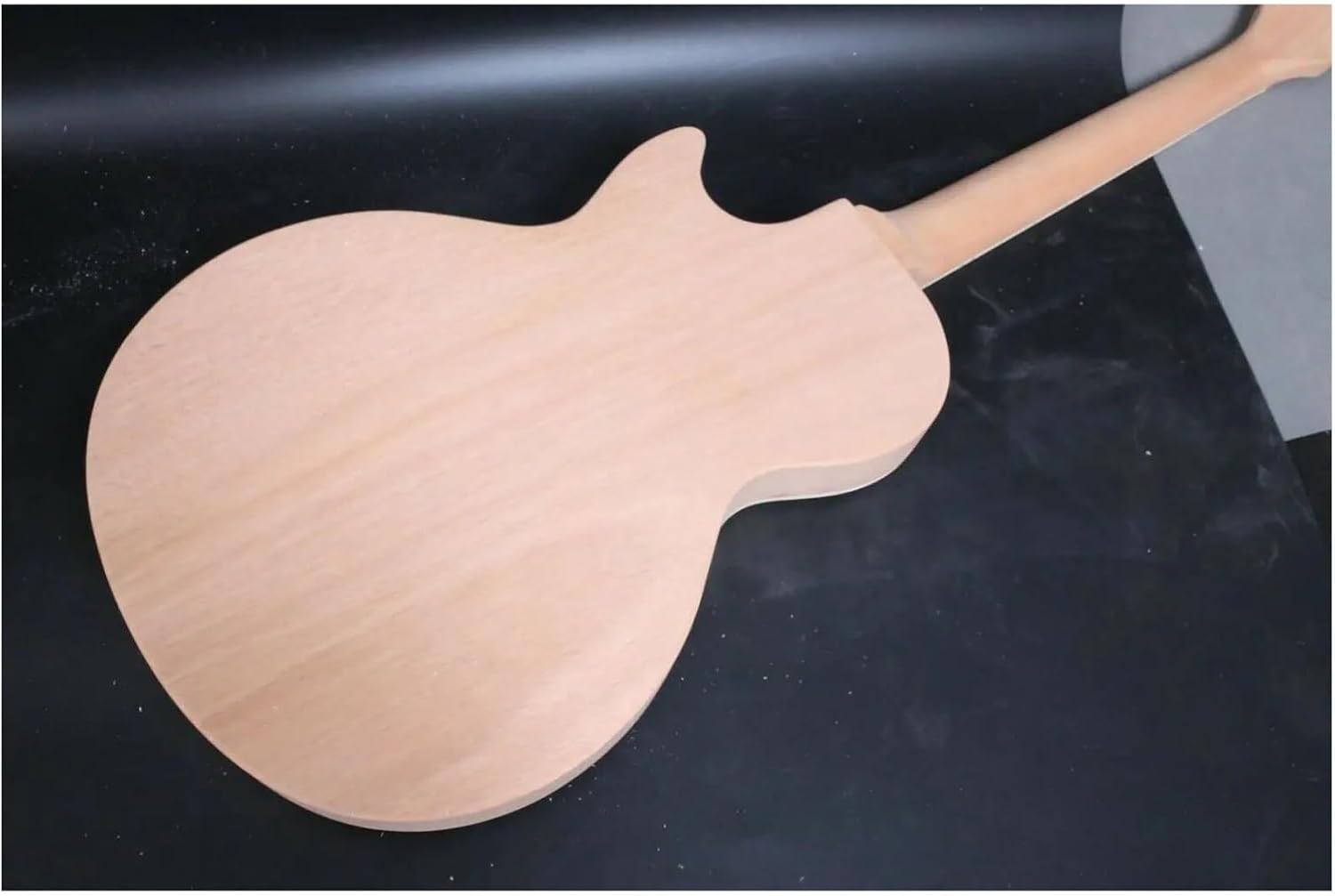 Guitar Body Guitar Replacement Parts DIY Electric Guitar Body Mahogany Maple Top Unfinished Semi-hollow Guitar Body(SET GUITAR)