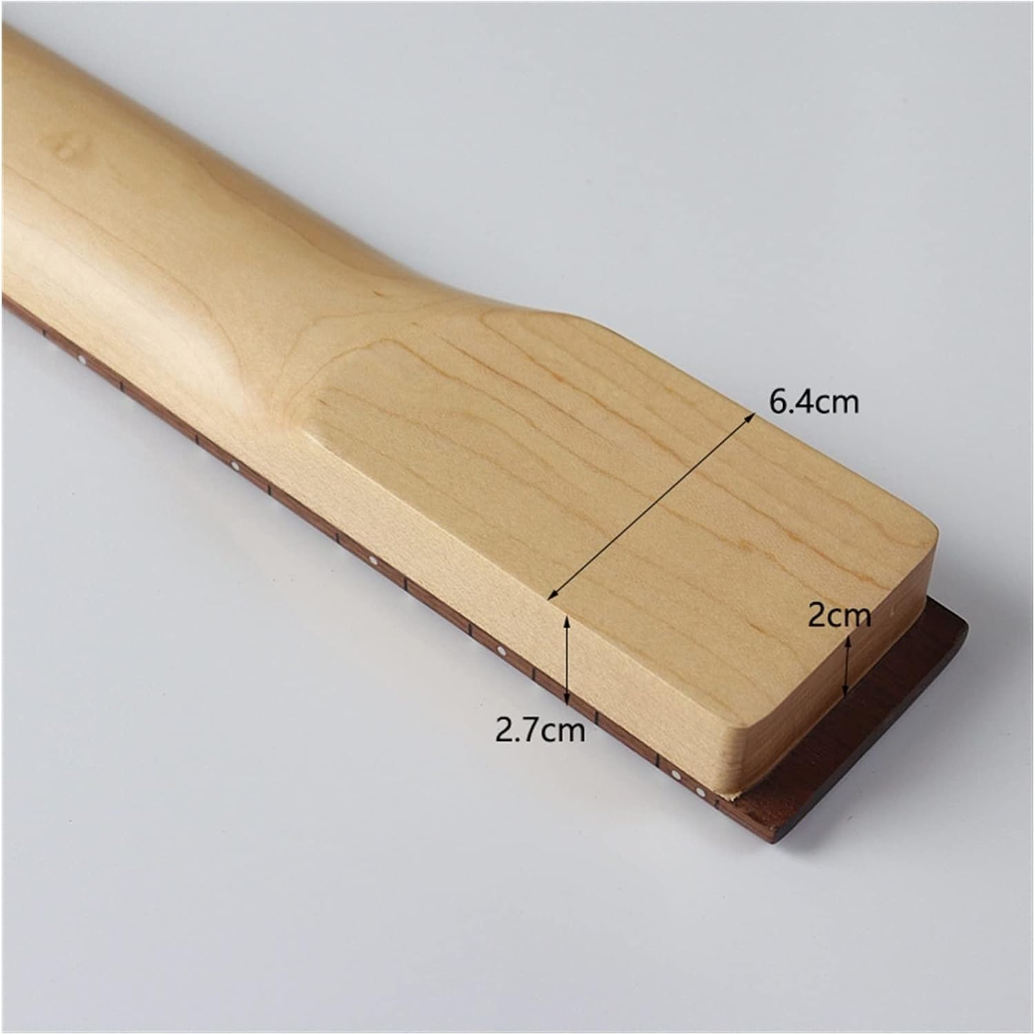 Left Hand 4 Strings Electric Bass Guitar Neck 24F Canada Maple Guitar Bow Guitar Arm Matte Electric Guitar Neck